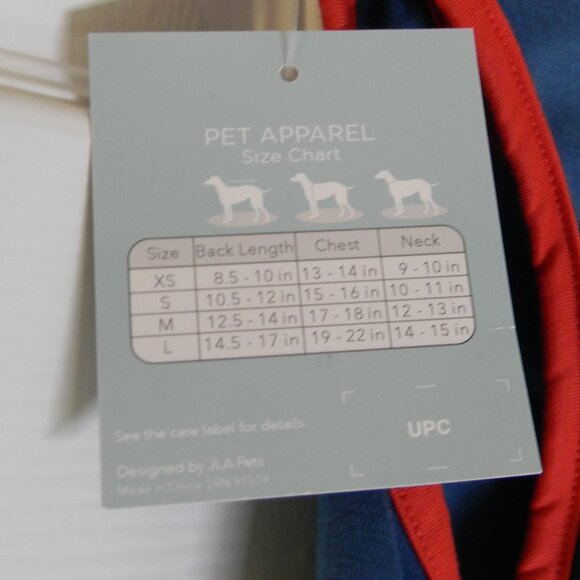 Urban Essentials Pets Christmas Dog Tee "Elf made me do it" Blue Red NWT - Picture 4 of 4